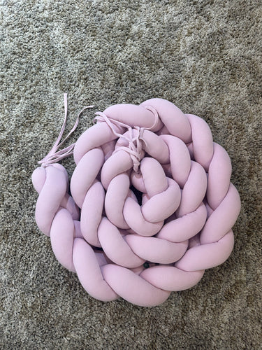 Tour de lit tressé - Rose Clair